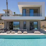Sky Sea View Heated Pool Villa Chania (Crete)