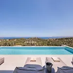 Sky Sea View Heated Pool Villa Chania (Crete)
