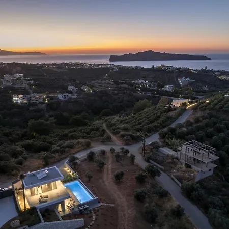 Villa Sky Sea View Heated Pool Chania (Crete)