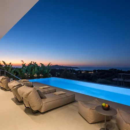Villa Sky Sea View Heated Pool Chania (Crete)