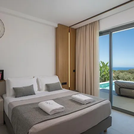 Sky Sea View Heated Pool Chania (Crete)