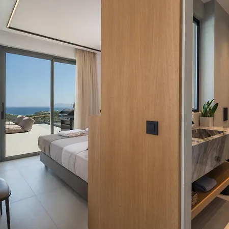 Villa Sky Sea View Heated Pool Chania (Crete)