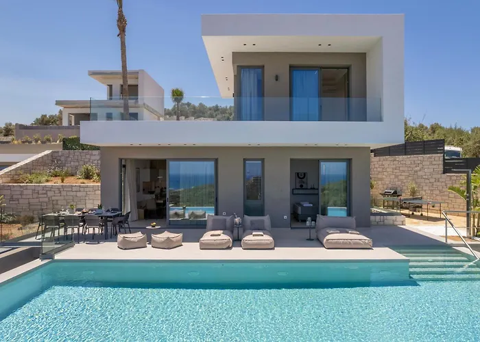 Sky Sea View Villa Hriszí Aktí Haniá