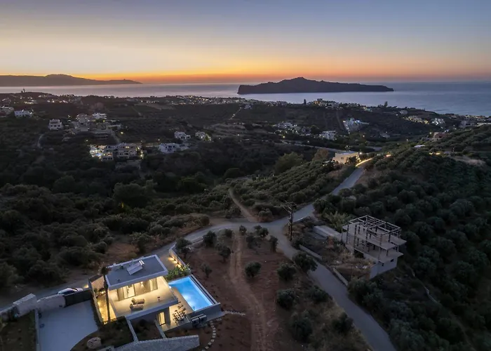 Villa Sky Sea View Heated Pool Chania (Crete)