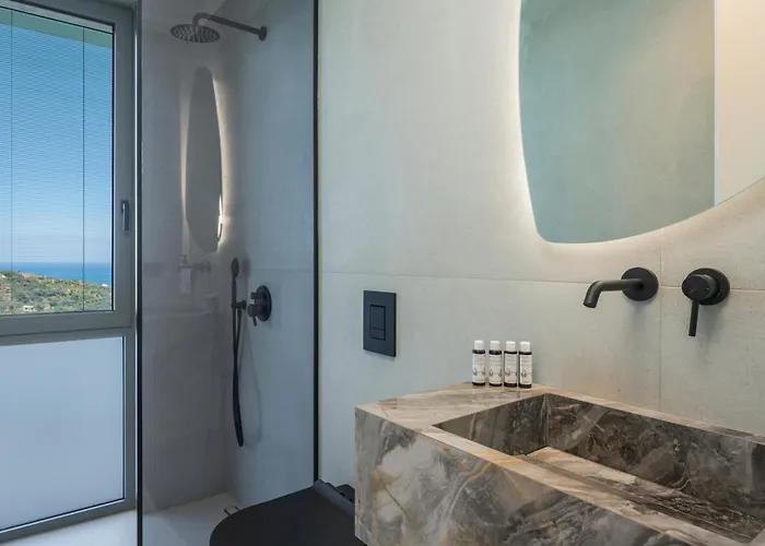 Sky Sea View Heated Pool Villa Chania (Crete)